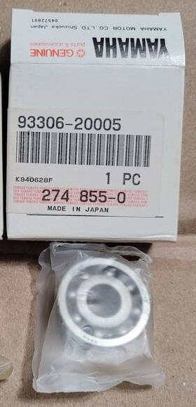 93306-20005-00 Yamaha Nos Oem Bearing Front Wheel Ttr90 Ttr110 Pw50 Pw80 Ysr50 Ty80 Zuma Razz Jog