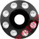 Yaxle-08-dm-b Yaffe Front Axle Flush Black Domino Contrast Cut