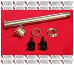 Ducati 749 999 Titanium Rear Axle & Black Aduster Screws Gray Swingarms 2003-4. Fixed Price $380.00.