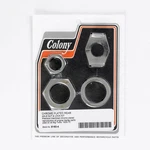 #8160-4 Rear Axle Nut And Lock Kit 1930-1972 H-d Chrome Plated Colony Machine. Fixed Price $31.14.