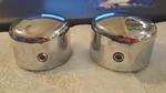 Harley-davidson Chrome Front Axle Nut Covers Part# 44117-07A. Fixed Price $34.95.