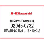 Kawasaki BEARING-BALL,17X40X12 92045-0732 Oem New. Fixed Price $15.66.
