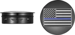 Figurati Designs Swingarm Pivot Cover Black With Blue Line Flag FD71-AFBL-BLK. Fixed Price $31.16.