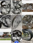 Harley Chrome Muscle Wheels 2009 -17 Rim Vrod Vrscf Pulley & Rotors Outright. Fixed Price $4999.00.