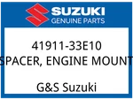Suzuki Oem Part 41911-33E10 Spacer,engine Mtg. Fixed Price $24.90.