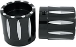 Avon Front Axle Nut Cover Black Rival 1" Harley Axl-riv-ano. Fixed Price $81.99.