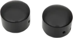 Drag Specialties Axle Caps 0214-1235 Gloss Black Front. Fixed Price $50.91.