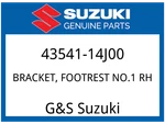 Suzuki Oem Part 43541-14J00 Bracket, Footrest NO.1 Rh. Fixed Price $29.03.