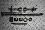 1990 Harley-davidson Electra Glide Classic Flhtc Rear Axle W/ Chain Adjusters. Fixed Price $69.99.