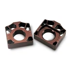 Pro Circuit Billet Axle Blocks - Brown KAB03. Fixed Price $61.75.