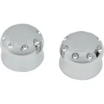 Covingtons Customs Chrome Dimpled Front Axle Caps Harley 07-17 Softail Flh Fxdwg. Fixed Price $115.95.