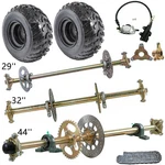 Diy Rebuild Go Kart 29"/ 32"/44" Rear Live Axle Kit Wheels Brake Assembly Chian. Fixed Price $159.68.