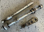 1982 Kawasaki Ltd Front Rear Wheel Axle Collar Adjuster Chain. Fixed Price $42.99.