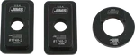 Jims Black Rear Motorcycle Axle Lockdown Adjuster Kit 83-01 Harley Touring Fxr. Fixed Price $123.95.