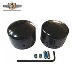 Black Rear Axle Nut Covers Wrench+screw Fit For Harley H-d Softail Dyna 2008-UP. Fixed Price $14.99.