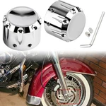 Thick Cut Front Axle Cap Nut Covers For Harley Touring Electra Glide Road. Fixed Price $19.25.