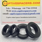 CBR600RR 2007 - 2025 Captive Wheel Spacers. Anodised Black. Fixed Price $44.69.