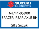 Suzuki Oem Part 64741-05D00 Spacer,rear Axle Rh. Fixed Price $19.93.