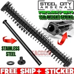 Steel City Arsenal Blk For Glock 17 Gen 3 Guide Rod 15LB Spring Help Cycle Comps. Fixed Price $19.95.