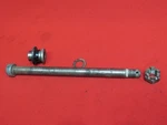 Oem 1981 Yamaha XT250 Front Axle Bolt # 403-25381-01-00. Fixed Price $15.00.