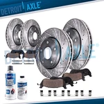 Front Rear Drilled Rotors Brake Pads For 2003-2011 Crown Victoria Grand Marquis. Fixed Price $196.29.