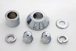 Front Axle Spacer Kit Smooth Style Chrome For Harley-davidson. Fixed Price $66.99.