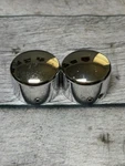 Harley-davidson 44117-07A Chrome Front Axle Nuts Covers Softail Dyna Touring. Fixed Price $19.00.
