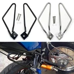 Motorcycle Saddle Bag Support Bar Side Mount Bracket Silver Black For Harley. Fixed Price $25.20.