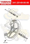 Yamaha Clutch, Meter (371,447) 341-25149-00-00. Fixed Price $19.00.