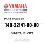 Yamaha Genuine Oem Parts Shaft, Pivot 14B-22141-00-00 For YZF-R1. Fixed Price $87.10.