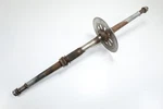 1985-86 Suzuki LT250R Quadracer Rear Back Axle Shaft Jam Nuts Collar Q06. Fixed Price $135.84.