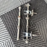17-25 Kawasaki Z125 Pro Rear & Front Wheel Axle Pair Oem Spacers Chain Adjuster. Fixed Price $39.79.