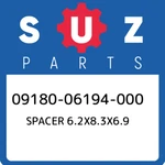 09180-06194-000 Suzuki Spacer 6.2X8.3X6.9 0918006194000, New Genuine Oem Part. Fixed Price $25.58.