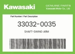 Kawasaki Genuine Shaft-swing Arm 33032-0035. Fixed Price $26.79.
