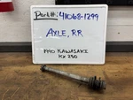 Axle, Rr P/N#:41068-1299 Kawasaki 1990 KX250. Fixed Price $50.00.