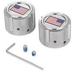 Figurati Designs Front Axle Nut Covers Us Flag Polished #FD20-FAC-SS. Fixed Price $149.95.