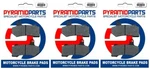 Front & Rear Brake Pads (full Set) For Harley Flhr Road King (cast Wheel) 15-17. Fixed Price $53.24.