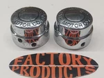 Genuine Harley Davidson Take Off Front Axle Nut Covers 44148-07A. Fixed Price $29.06.