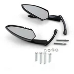 Kuryakyn 1760 Gloss Black Scythe Pair Of Mirrors For All Harley Models 65-20. Fixed Price $181.99.