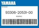Yamaha Genuine Bearing 93306-20531-00. Fixed Price $46.94.