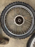 Honda CT-90 K2 Oem Rear Wheel, 42601-102-670. Fixed Price $75.00.