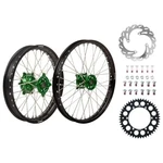 Tusk 1934950218 Impact Complete Front/rear Wheel PACKAGE1.60X21/2.15X18BLACK Rim. Fixed Price $804.50.
