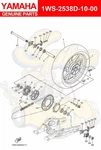 Yamaha Cover, Rear Axle 1WS-2538D-10-00 Oem New. Fixed Price $32.97.