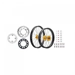 Tusk Impact Complete Front/rear Wheel Package 1.60 X 21 2.15 19 Black. Fixed Price $783.36.