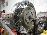 Front Wheel Rim Spoked 1999 Harley-davidson Road King Classic Efi Flhrci Rotors. Fixed Price $115.00.