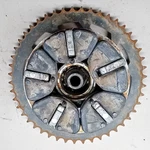 2004 Suzuki GSX750F Katana Rear Wheel Hub W/ Sprocket, Bearing & Cush Drive. Fixed Price $45.00.