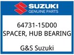 Suzuki Oem Part 64731-15D00 Spacer,rr Hub Bearing. Fixed Price $28.34.