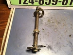 1984 Honda XL250R Rear Wheel Axle & Spacer Chain Adjuster. Fixed Price $25.00.