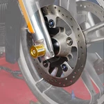 Wheel Accessories Kit Axle Nut Covers Spacers Brake Rotor Bolts For Harley. Fixed Price $25.99.