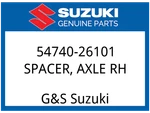 Suzuki Oem Part 54740-26101 Spacer, Front Axle Rh. Fixed Price $17.93.